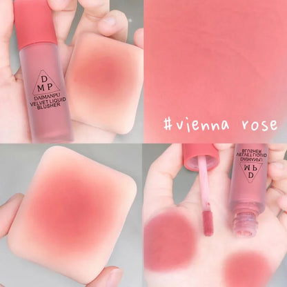Liquid Blush Long-acting Waterproof Easy Halo Dye Brightens The Face Smooth Peach Red Female Cosmetics