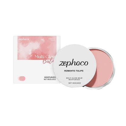 Pink Sakura Cream Blush Makeup Natural Cheek Tint Long Lasting Hydrating Lightweight Blusher Stick  Smooth Comfortable to Wear
