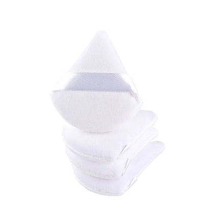 1/2/3/6Pcs Triangle Velvet Powder Puff Face Cosmetic Eye Beauty Makeup Tool Reusable Sponge Washable Mini Powder Puff Accessorie