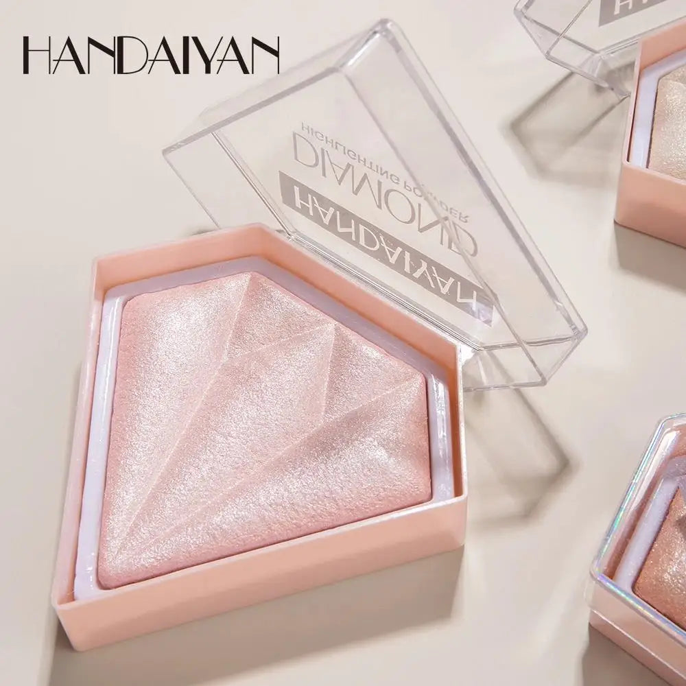 Natural Diamond Highlighter Powder 5 Color Shimmer Contour Nose Shadow Brightening Face Makeup Cosmetics Palette