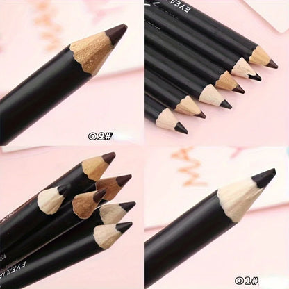 3/5pcs Eye Makeup Pen Black Brown Eyeliner Eyebrow Pencil Waterproof Long Lasting Cosmetic Beauty Tool
