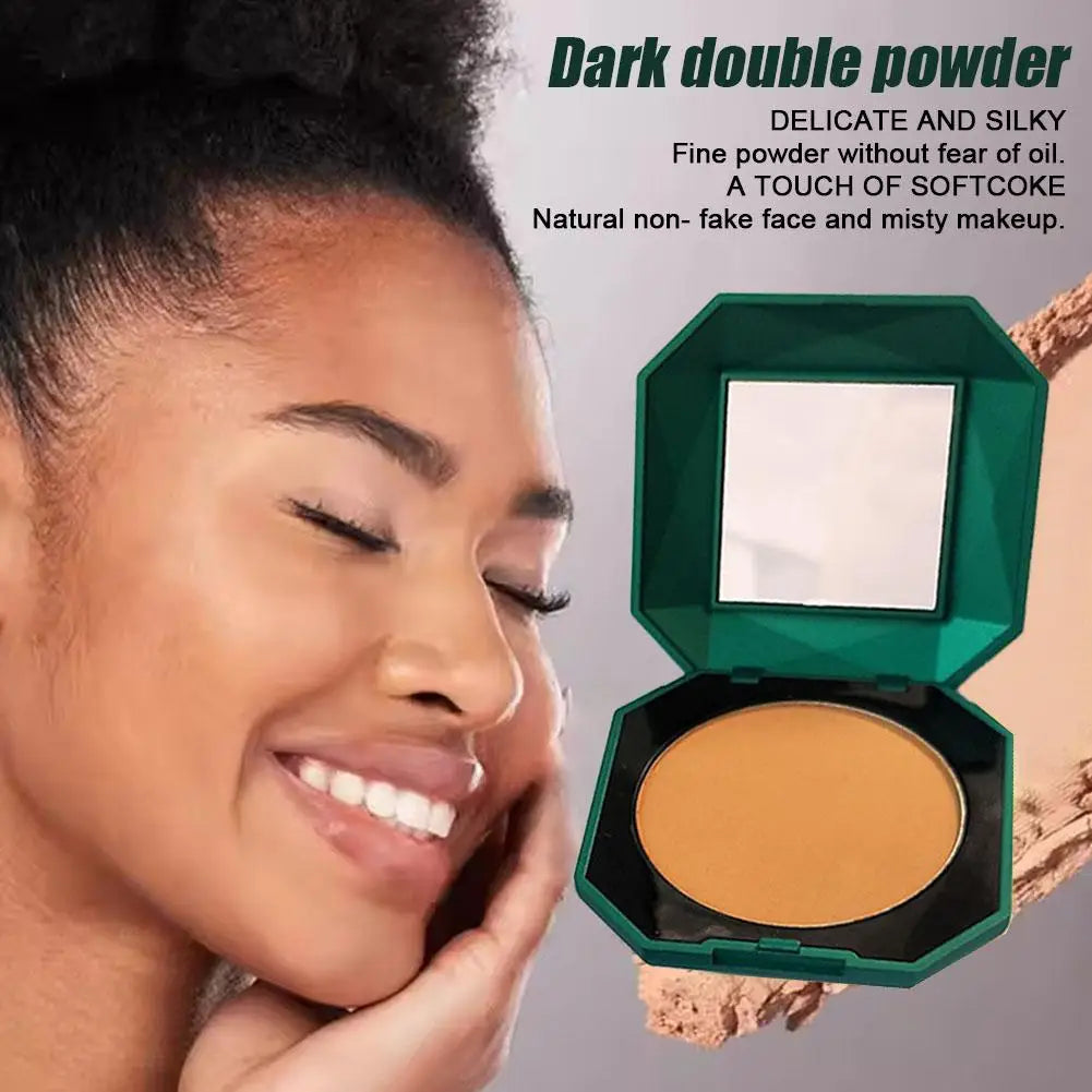 Brand-new 4 Colors Dark Pressed Powder Dark Skin Powder Matte Powder Long-lasting Waterproof  Brand Makeup Blush