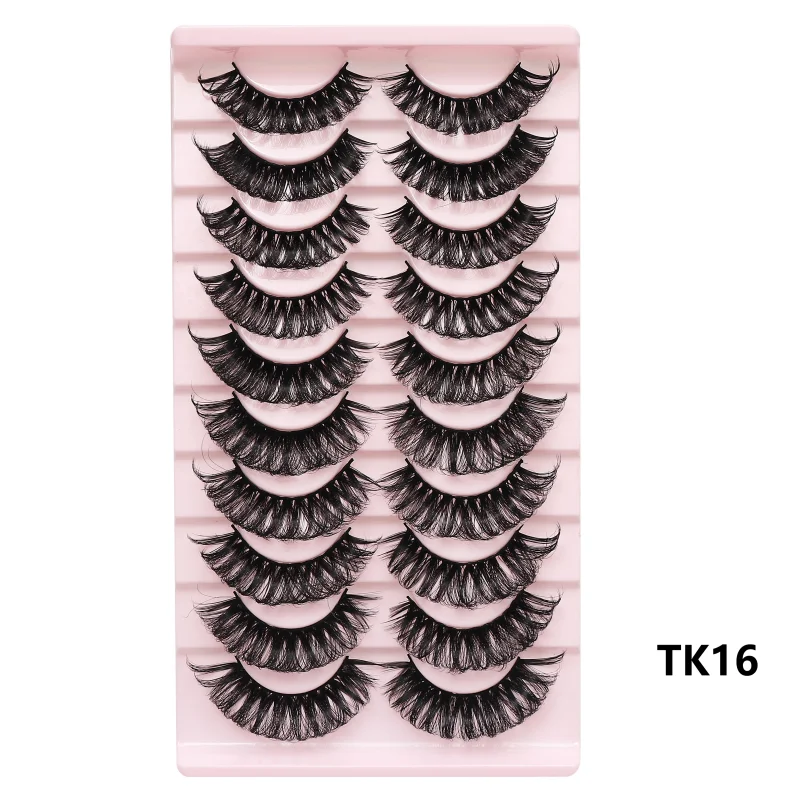 Russian Strip Lashes Makeup Lashes 25mm 3D Mink Volume Fluffy Natural False Eyelashes Thick Dramatic Mink Eyelashes Wholesale