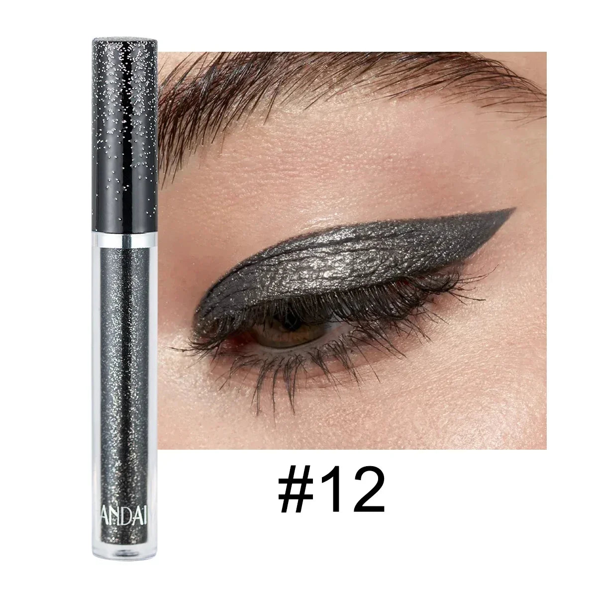 HANDAIYAN Liquid Eyeshadow Metallic Diamond Shiny Eye Liner Pen Giltter Eyeshadow Palette Lasting Shimmer Brighten Cosmetics
