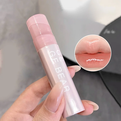Gege Bear Water Gel Lip Gloss — Hydrating, Crystal-Clear Shine with Long-Lasting Color and Natural Finish