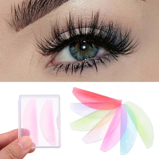 1Pair Silicone Eyelash Perm Pads Lashes Rods Shield Lifting 3D Eyelash Curler Accessories Applicator Makeup Tool