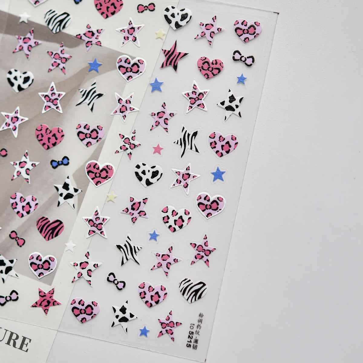 Autumn Winter Leopard Print Bow Nail Art Stickers 3D Thin Tough Nail Sticker Cute Bow Self Adhesive Nails Decorations Decals DIY