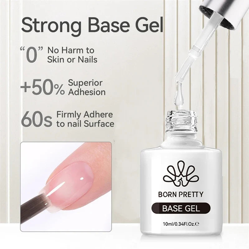 BORN PRETTY 10ml Sliver Carat Mirage Reflective Glitter Gel Nail Polish Sparkling Ultra Shine Soak Off UV Nail Art Gel Varnish