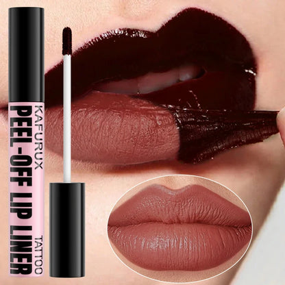 7 Colors Peel Off Lip Stain Reveal Long Lasting Waterproof Pink Lip Tint Transfer Proof Non-stick Cup Natural Makeup Lip Gloss
