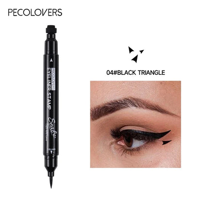 2-in-1 Star & Moon Stamp Liquid Eyeliner - Black Waterproof