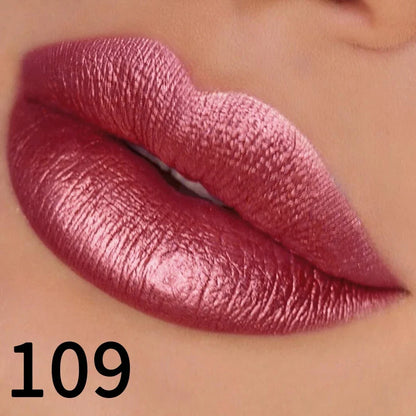 19 colors glitter lipstick hydrating red pink sparkling shine lip color highly pigmented lip tints metallic finish lip makeup