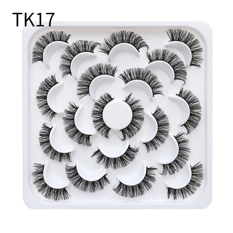 Russian Strip Lashes Makeup Lashes 25mm 3D Mink Volume Fluffy Natural False Eyelashes Thick Dramatic Mink Eyelashes Wholesale