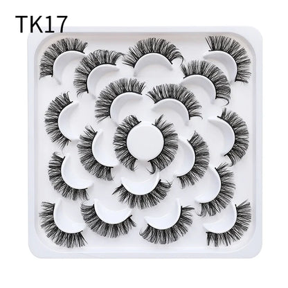 Russian Strip Lashes Makeup Lashes 25mm 3D Mink Volume Fluffy Natural False Eyelashes Thick Dramatic Mink Eyelashes Wholesale