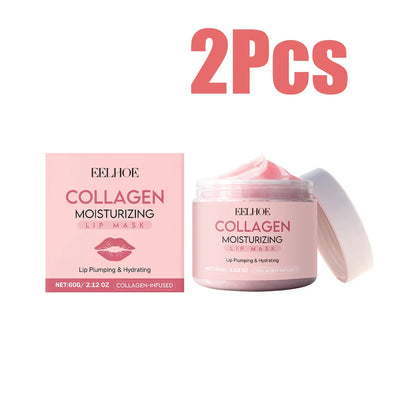 Collagen Lip Mask Overnight Repair Moisturizing Nourishing Treatment for Dry Flaky Lips Women's Lip Care Essential Fade Lip Line