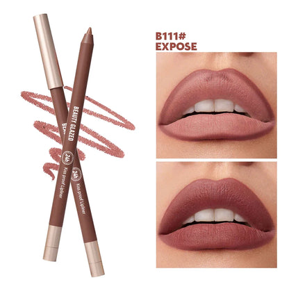 8 Colors Artist Palette Matte Velvet Lip Liner Pencil | Long-Lasting Waterproof, Non-Sticky Matte Finish, Precise Tip for Sharp