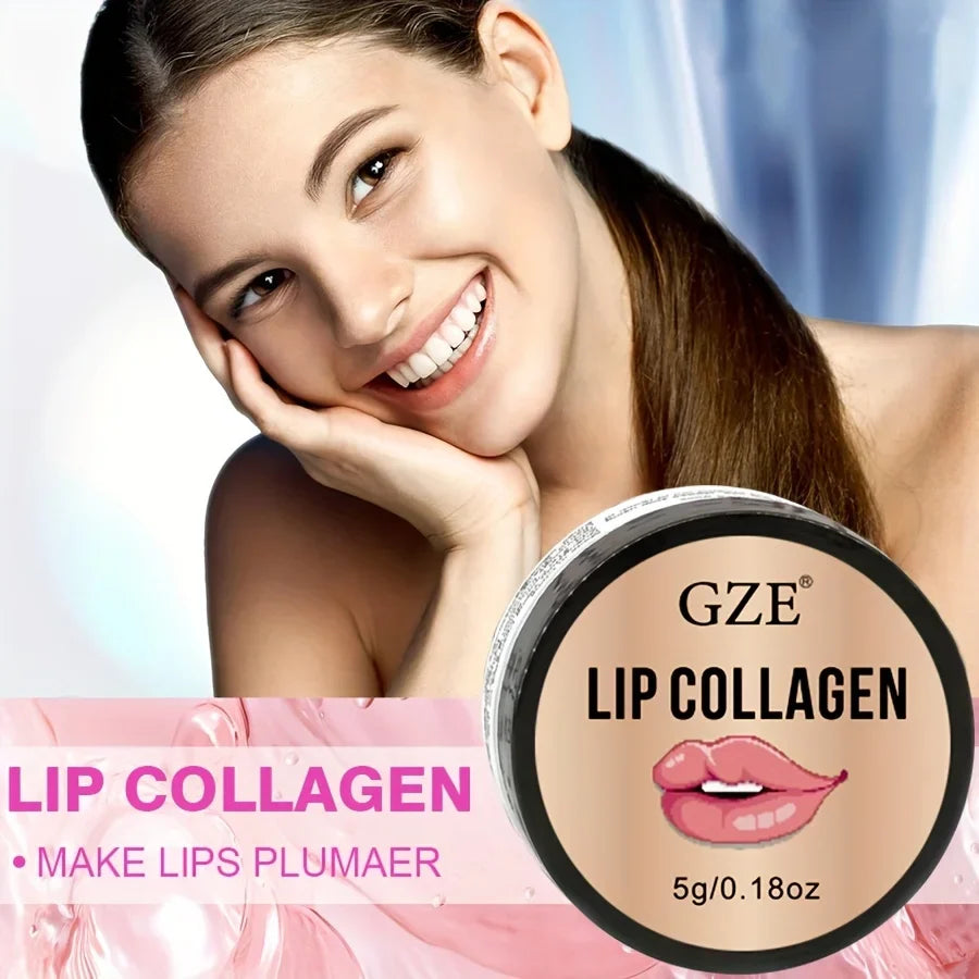 GZE Lip Sleeping Mask(5g), Lip Collagen, Coconut & Castor Lip Mask Overnight, Lip Hydrating Overnight Lip Masks
