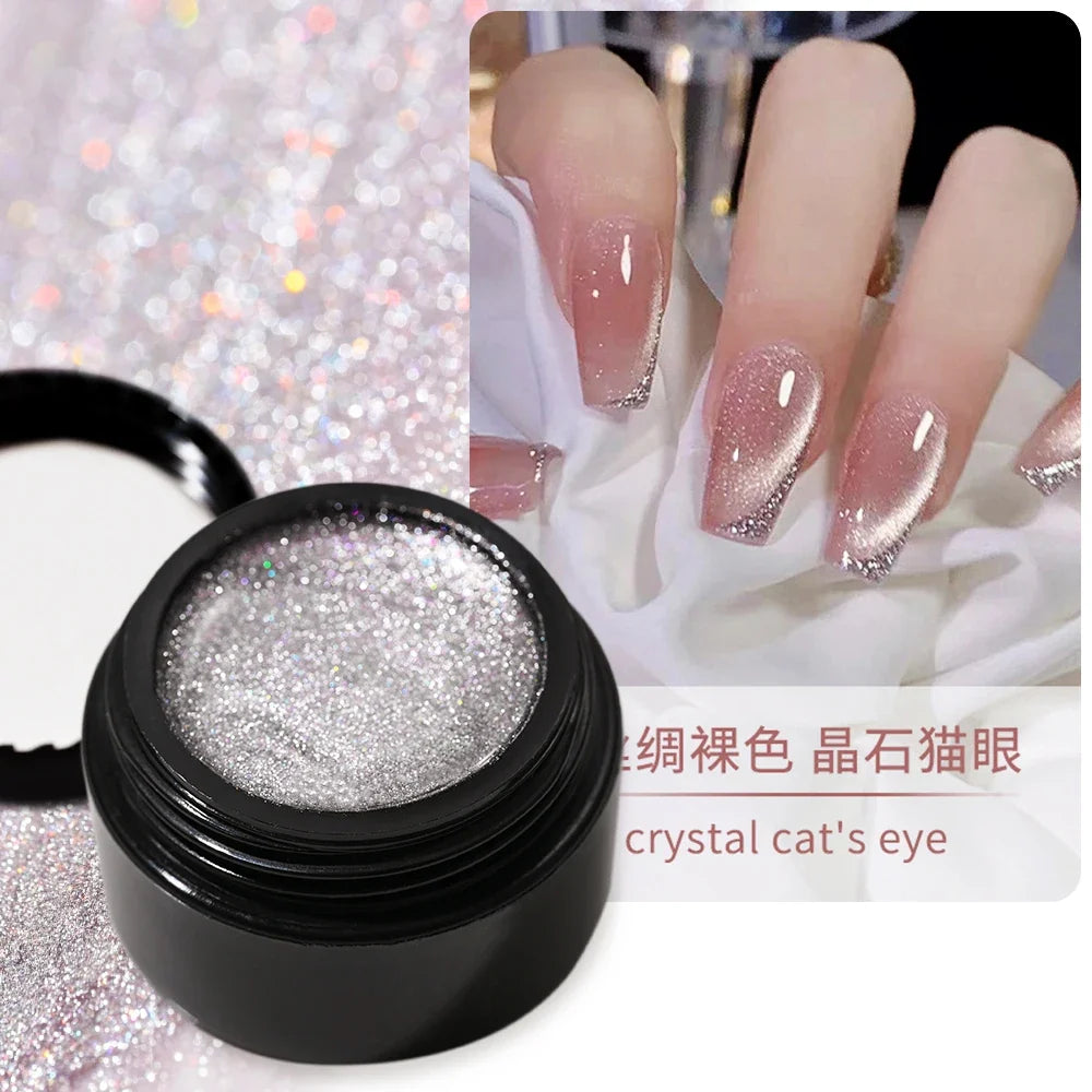 XEIJAYI Pink Cat Eye Gel Nail Polish Ceramic Magnetic Gel UV Semi-permanent Enamels Varnish Nail Supplies For Professionals Gel
