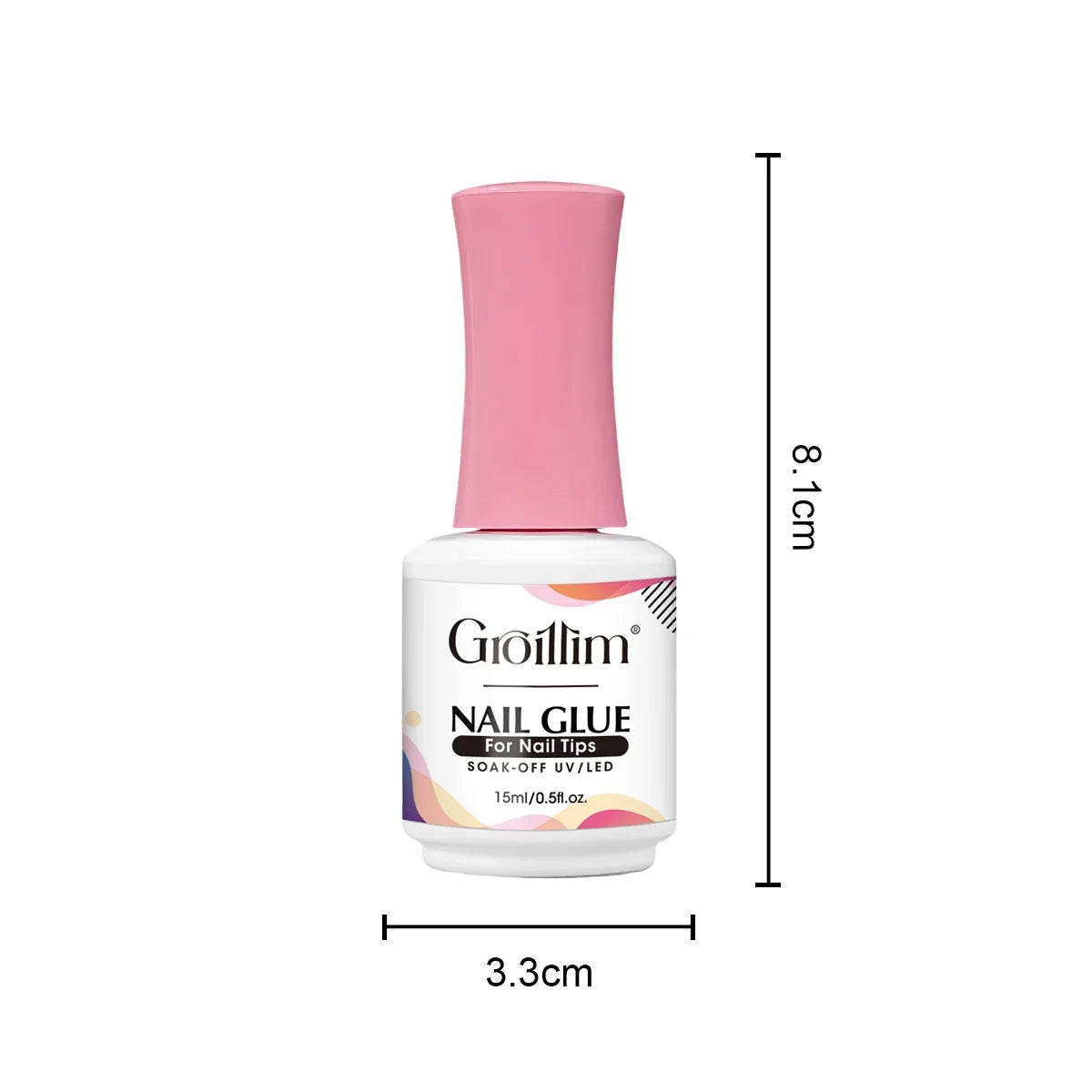 Groillim 15ml Nail Polish Gel, Removable LED Nail Gel, Super Long-Lasting, Non-Toxic, Quick-Drying, Alcohol-Free Formula, Suitab