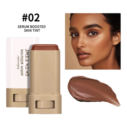 New Balm Serum Boosted Skin Tint Silky Texture Moisturizing Coverage Plumper Even Skin Tone Best Stick Foundation Travel Makeup