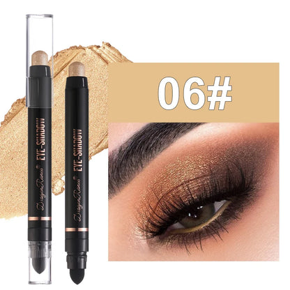 Eyeshadow Pen Pearlescent Eyeshadow Versatile One-Swipe Application Non-Smudging Waterproof Eyeshadow Highlighter Delicate Silky Smooth with Fine Shimmer Eyeshadow Liquid