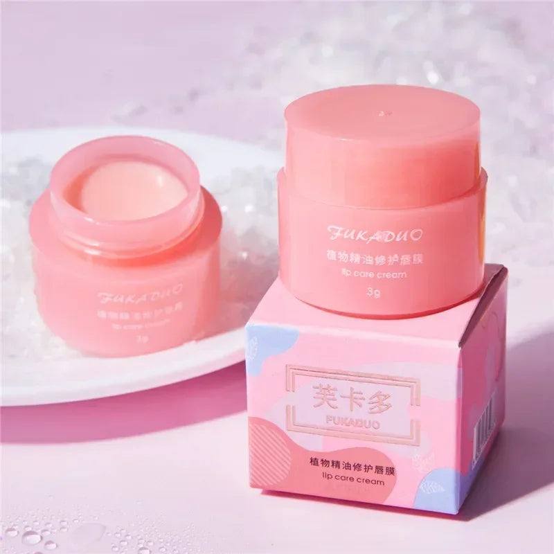 3g South Korea Lip Sleep Mask Night Sleep Maintenance Moisturizing Lips Gloss Bleach Cream Nourishing Lips Care Cherry Lip Balm