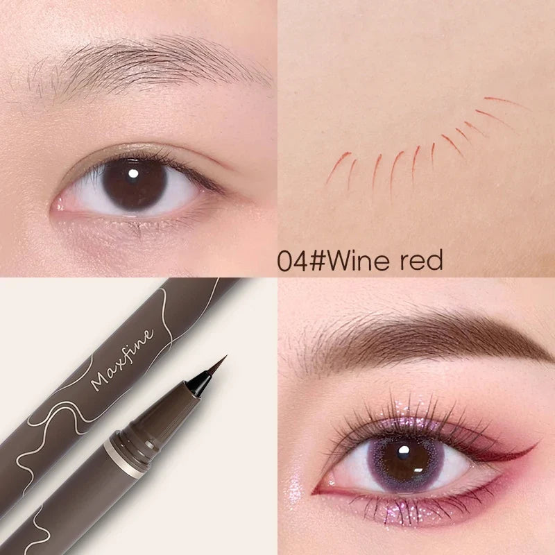 Smooth Very Fine Eyeliner Pen Longacting Quickdrying Waterproof Eyeliner Pen Suitable For Beginners Girls Holiday Gifts