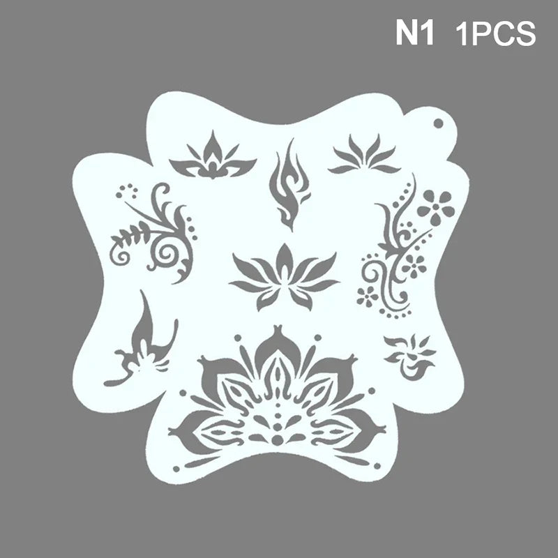 Stencils For Body Painting Face Art Stamps Temporary Tattoos Reusable Stencils Plastics