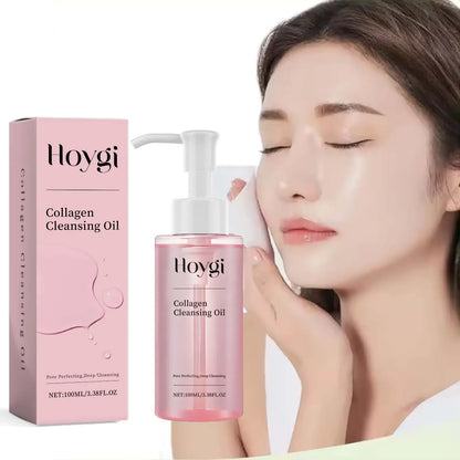 Collagen Makeup Remover Oil Jojoba Oil Makeup Remover Deep Cleansing Pore Dirt Gentle Daily Emulsifying Facial Cleanser Cosmetic