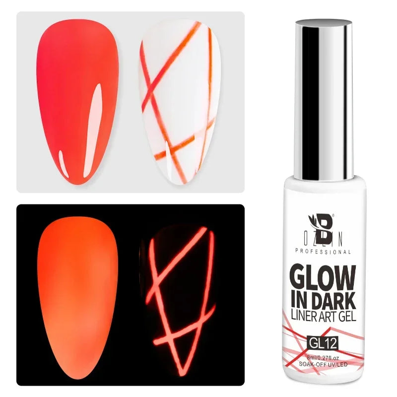 5ML Gold Silver Metallic Liner Paint Gel Polish Chrome Mirror Metal Effect Super Bright French UV LED Semi Permanent Nail Gel