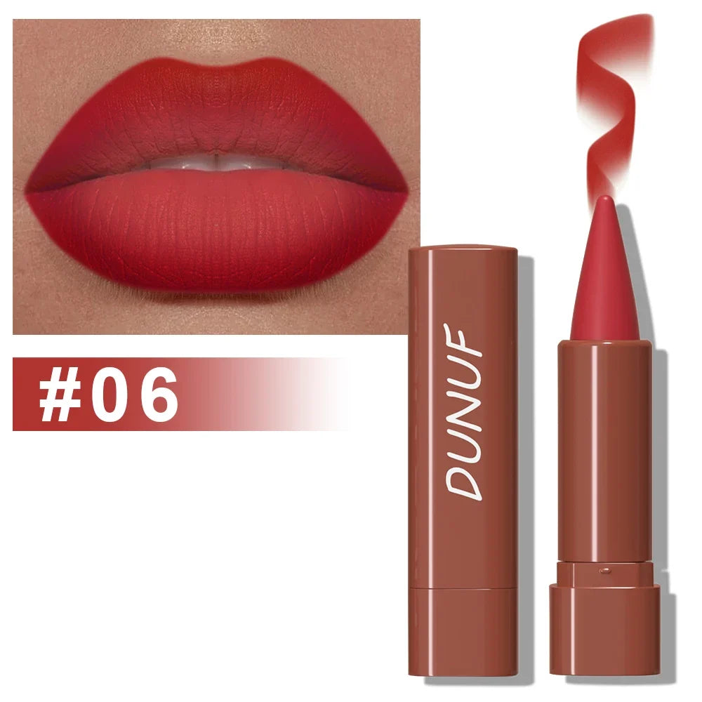 Gradient Lip Liner Pen with Matte Velvet Finish Smooth Application  Lipstick for Defined and Elegant Lips