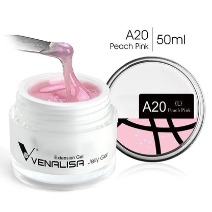 50ml VENALISA Builder UV Contruction Gel Jelly Gel Nude Skin Collection Nail Form Keep Nail C Arc Soak Off UV LED Camouflage Gel