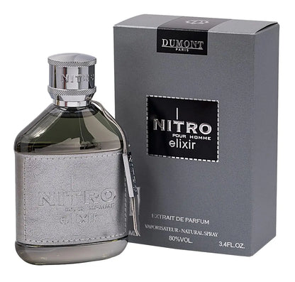Dumont Nitro Elixir Pour Homme Extrait De Parfum for Men Long Lasting Luxury Fragrance Nitro Perfume for Men 100ML Cologne