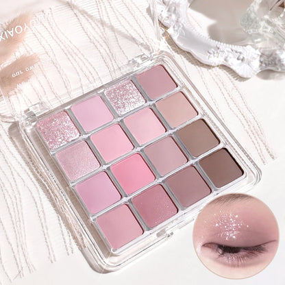 Xiaoyumi 16-Color Sunset Eyeshadow & Highlighter Palette