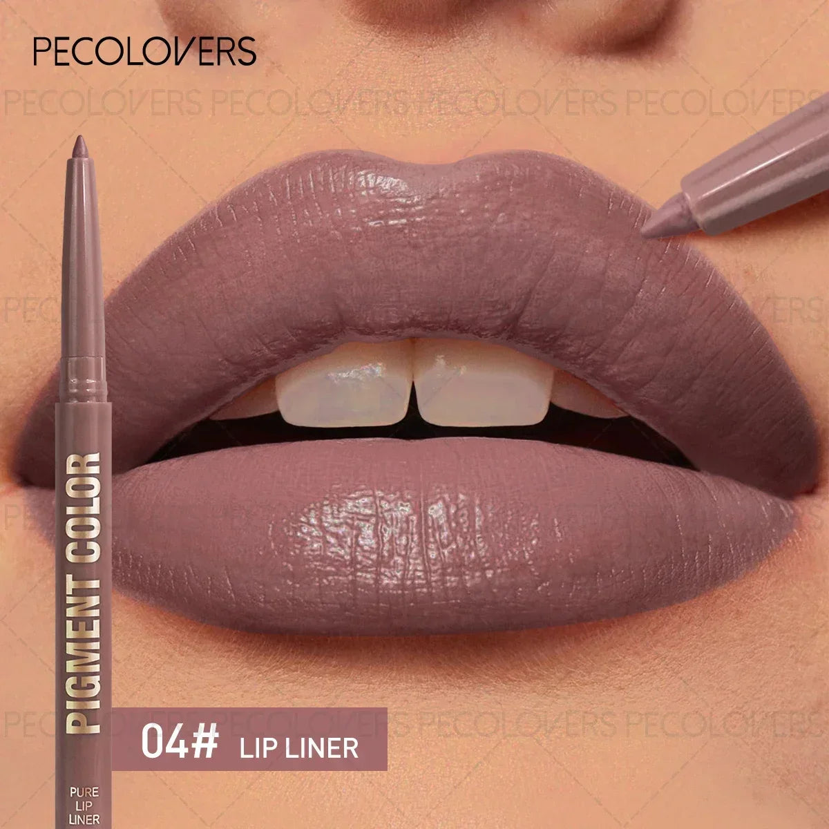 1PC 2-in-1 Lip Liner&Lip Gloss Pen-Matte Colors&Waterproof Long-Lasting ,Velvety Pencil for Plump Lip Outline, Easy Application
