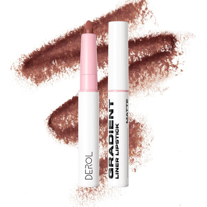 2-in-1 Lip Liner - Velvet Matte Long-Lasting, Smudge-Proof & Precise Definition, All-in-One Cream Lip Pencil