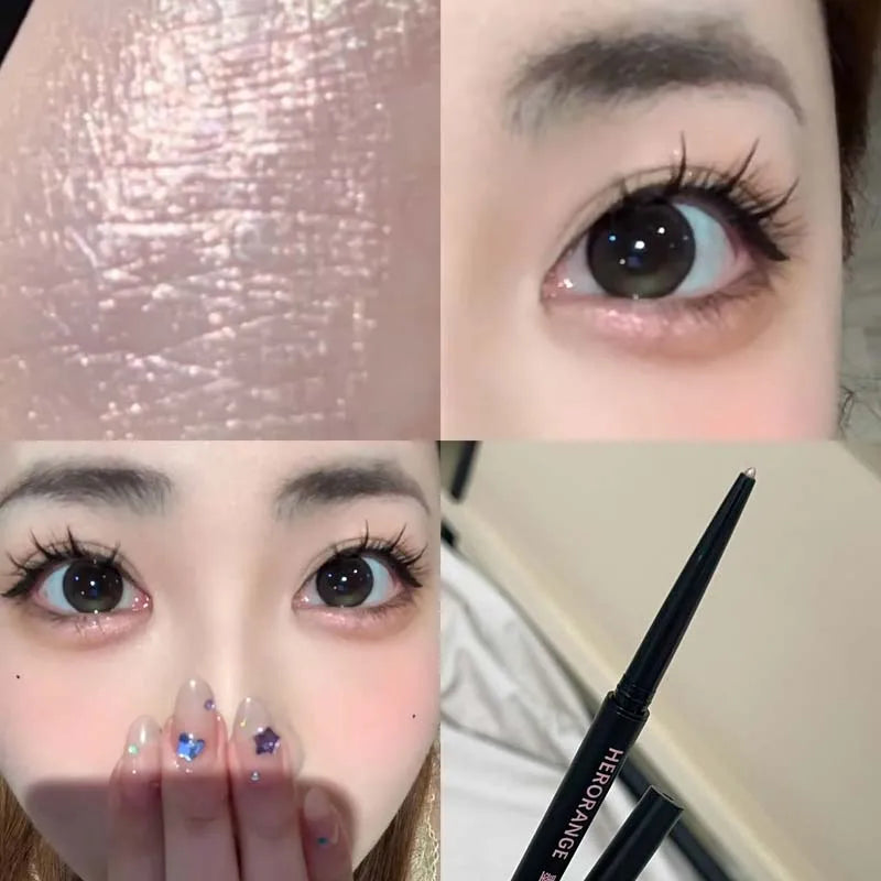 Herorange Silky Eyeliner Gel Pen, Smooth and Colorful, Waterproof and Sweat-Proof, Natural and Long-Lasting, Easy to Apply, Not Easy to Smudge, Suitable for Beginners