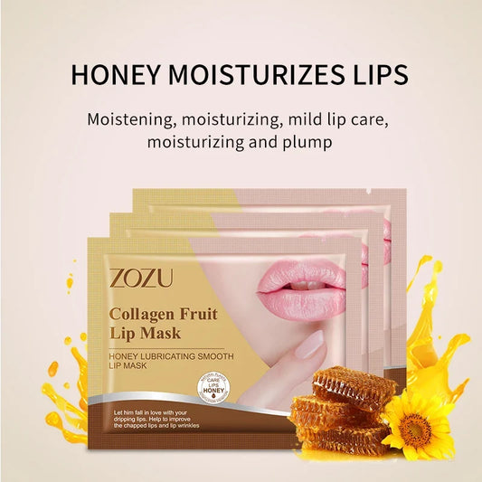 10pcs ZOZU Crystal Collagen Lip Mask Plump Lips Moisturizing Anti Wrinkles Nourishing Lip Patches Plumper Beauty Skin Care