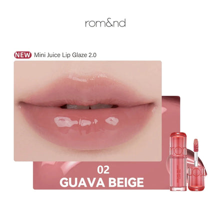 rom&nd THE JUICY LASTING TINT MINI,Juicy Glossy Texture,Lightweight Non-Sticky,Portable Design,Glamour,K-Beauty,Korean Makeup