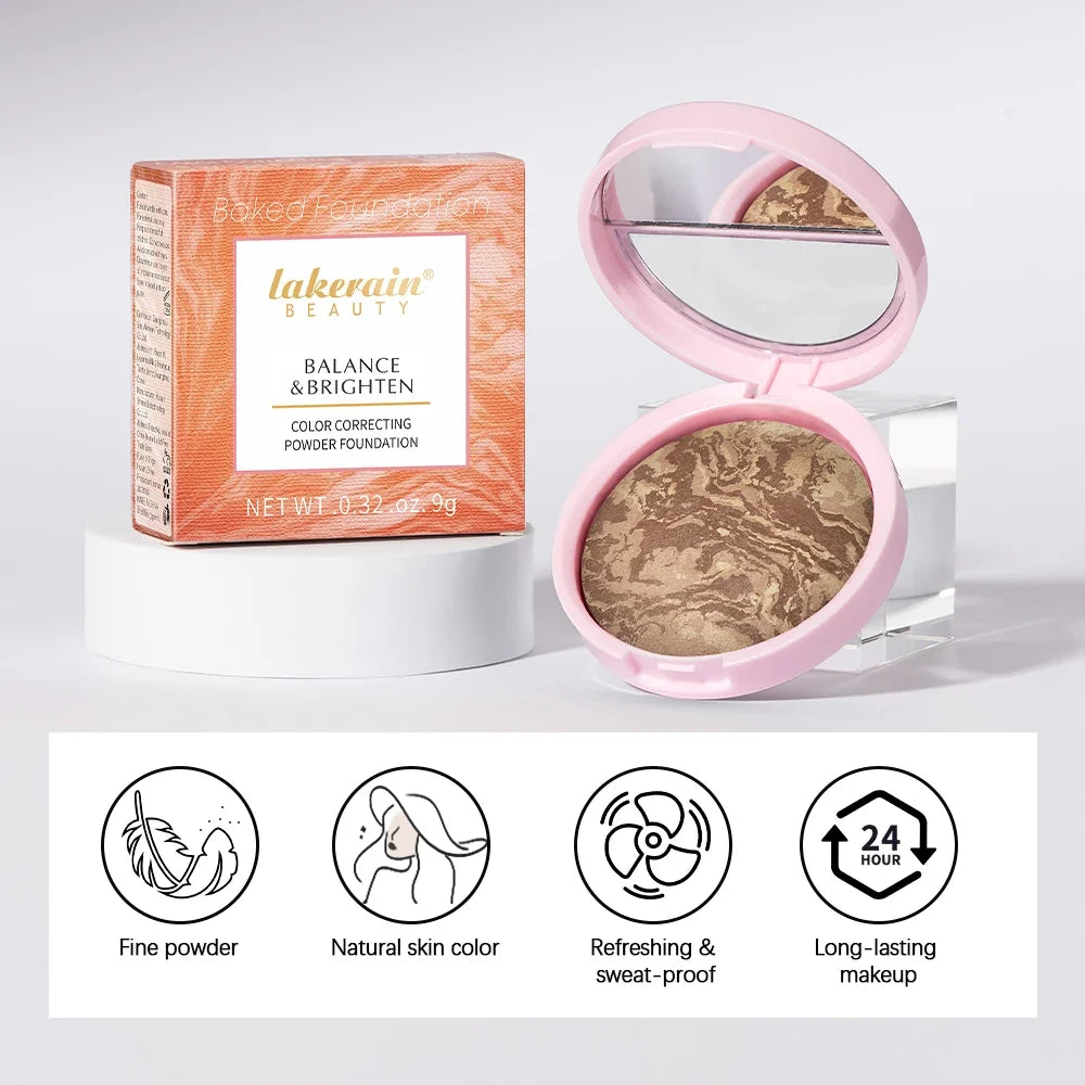 Matte Face Foundation Bronzer Pressed Powder Compact Long Lasting Oil Control Translucent Loose Setting Powder For Face Makeup