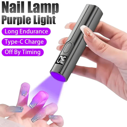 Professional Nail UV LED Lamp Desk With Display Rechargeable Portable Mini Nail Dryer Stand UV Lamp for Nails Art Removable