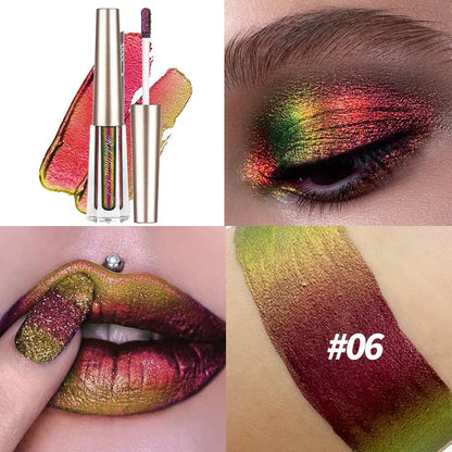 Chameleon EyeshadowsDiamond Glitter Liquid Eyeshadow StickHighly Pigmented Metallic Shimmering Long Lasting Shine All Makeup