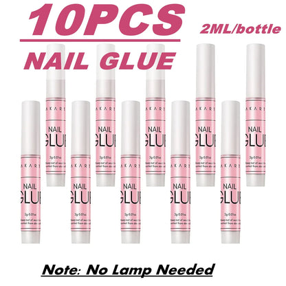 Nail Glue Remover for Press on Nails, 50ML Nail Glue Remover for UV Nail Glue, Non acetone Gentle Glue Off for False Nails Glue