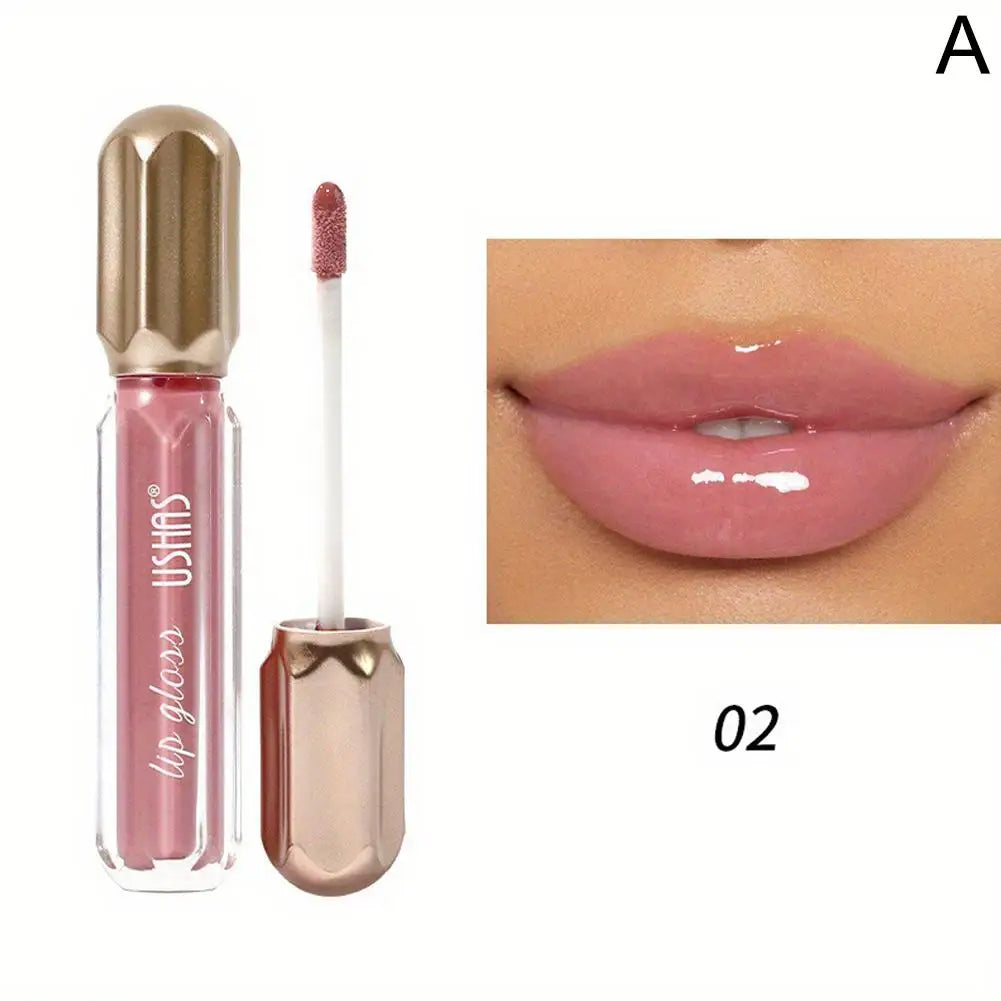 6 Color Mirror Pearl Lip Gloss Waterproof Long Lasting Moisturizing Liquid Lipstick Shimmery Glitter Lip Gloss Women Lip Makeup