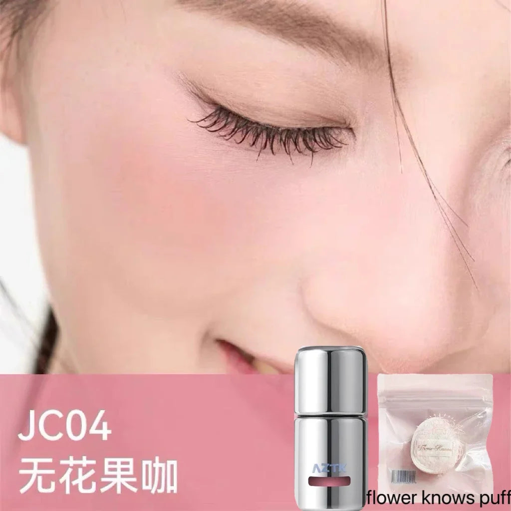 AZTK Liquid Blusher Jello Color Powder JC04  Moisturizing Highlight Beauty Expands Contracts Cheek Matte Face Makeup