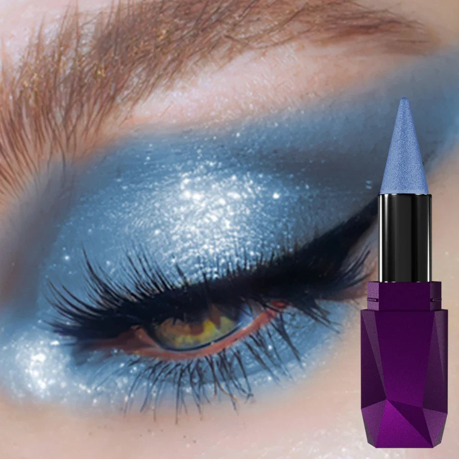 25 color 1PC Pearl  eyeshadow stick waterproof long lasting glitter&matte color eye shadow makeup face highlight cosmetics gifts