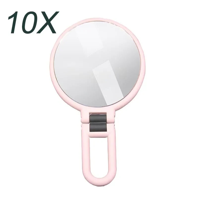 New 2/5/10/15x Magnifying Makeup Mirror Women's Pocket Mirror Small Folding Mirror for Table HUAZJ06