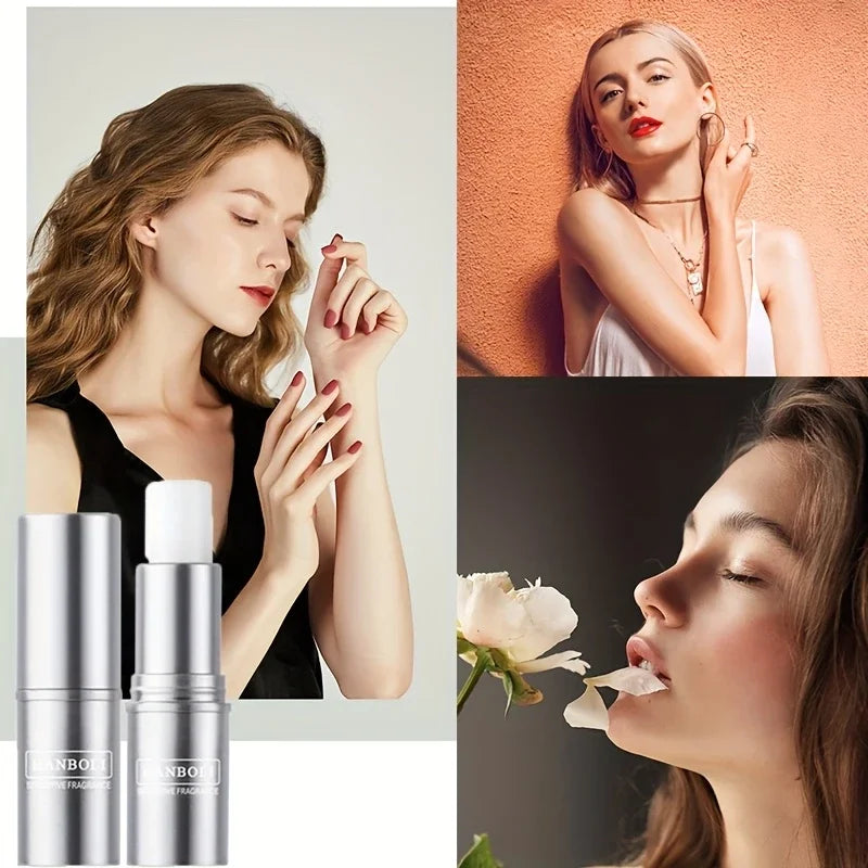 Heart-pounding solid perfume for men and women, light fragrance, long-lasting, natural and fresh perfume, portable perfume