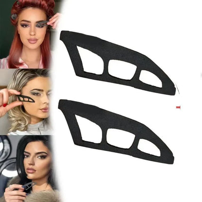 Hypoallergenic Oval Eyeshadow Stencil Tool for Beginners  with ABS Plastic Handle, Perfect for Smoky Eye Makeup Looks