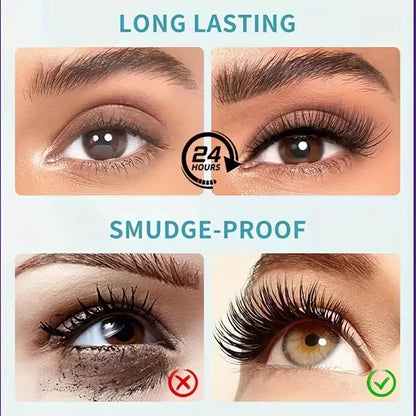 4D Curling Mascara – Lengthening, Waterproof, Sweatproof, Long-Lasting, Smudge-Proof, Unisex, Gentle, Certified