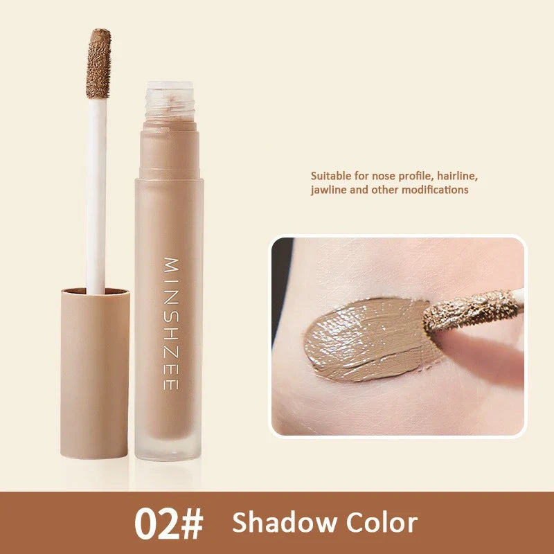 Contouring Liquid Cement Grey Stick Nose Shadow Three-dimensional Liquid Highlighter Shadow Bronzers Face Makeup Repair
